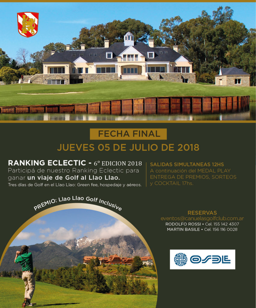 Final de la 6ta edición del Circuito Cañuelas Golf Club.